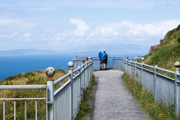Tourists on Valentia Island Ireland