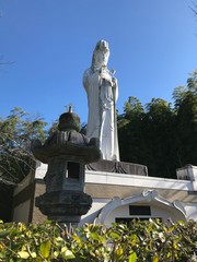 Obraz premium White Statue of the Goddess of Kannon