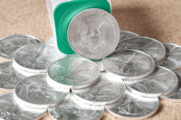 silver coins American Eagle