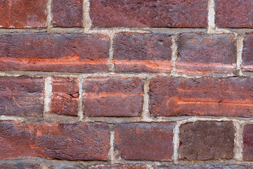 old red brick wall background