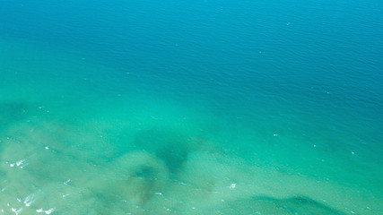 Azure and blue sea, photograph taken with a quadrocopter