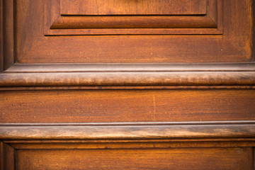 close up view of natural wooden textured door