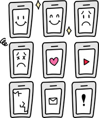 スマートフォンのアイコンセット