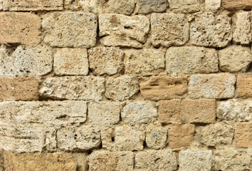 Old stone wall. Brick texture.