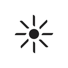 sun rays turbine shape design logo vector