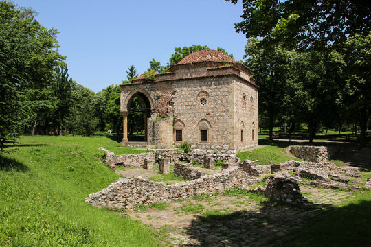 Bali-Beg medieval Mosque at Fortress and park in city of Nis, Serbia