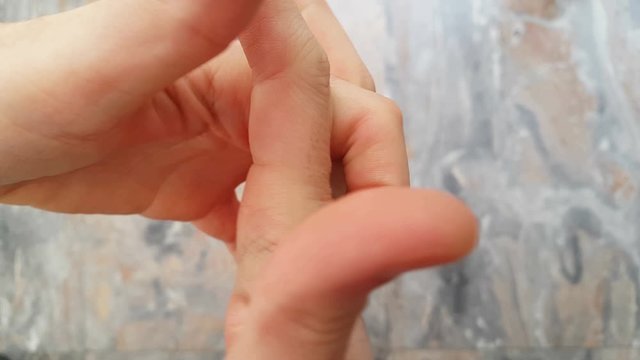stretch your hands closeup