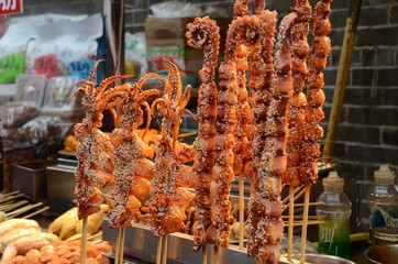Street food cinese scorpioni