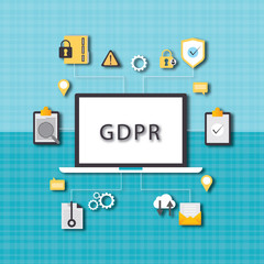 GDPR concept illustration. General Data Protection Regulation