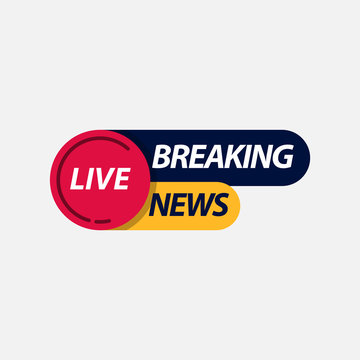 pix News Channel Logo Template https stock adobe com images breaking news live tv label logo vector template design illustration 309609137 start checkout 1 content id 309609137