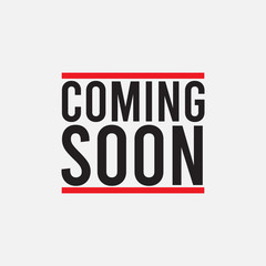 Coming Soon Logo Vector Template Design Illustration