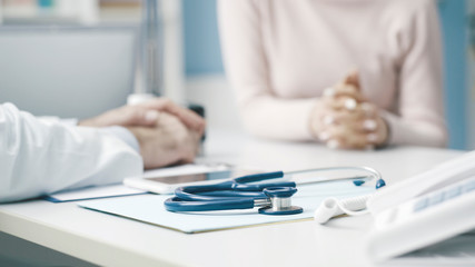 Doctor and patient meeting in the office