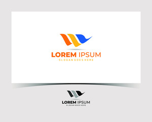 W Logo.W Letter Design Vector Illustration template