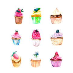 Watercolor illustration.