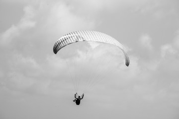 parachute in Queensland, Australia.