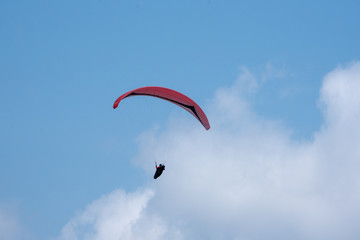 parachute in Queensland, Australia.