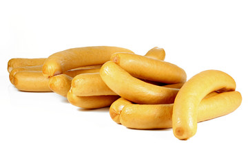 Vienna sausages isolated on white background