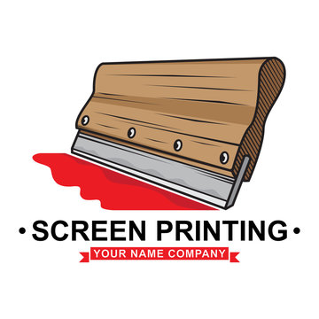 logo screen printing squeegee design