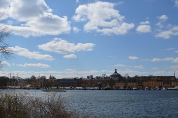 スウェーデン、首都ストックホルムの街並み