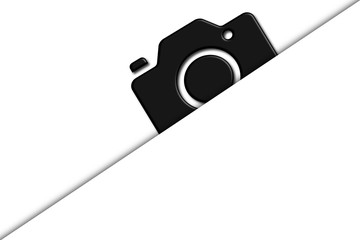 camera  illustration of a white background