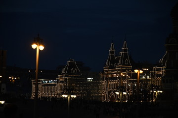 Obraz premium tower in Moscow at night