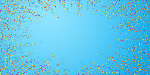 Festive confetti. Celebration stars. Childish brig