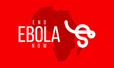 Awareness Campaign on the theme of End to Ebola Virus, Vector Illustration.