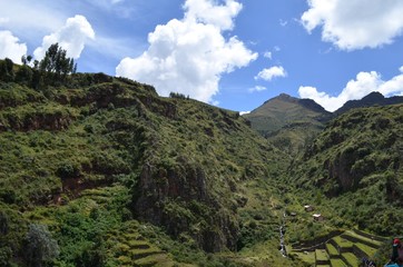 南米、自然、風景、山、遺跡
