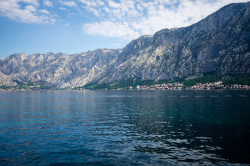 Boto Montenegro-Bay of Kotor, a small town