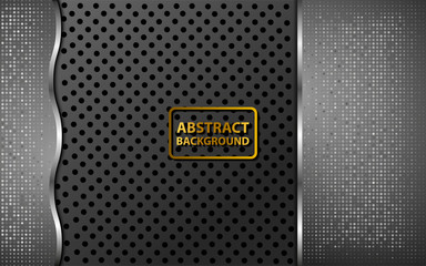 Dark backgound with luxury silver color