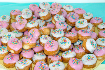 Fototapeta na wymiar colorful donuts 