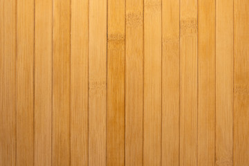 Obraz premium Shield of bamboo wood planks as a background. Flat lay. Copy space.
