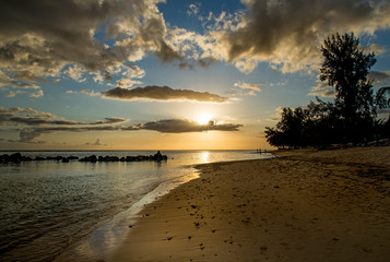 Indian Ocean sunset, Flic en Flac, Mauritius