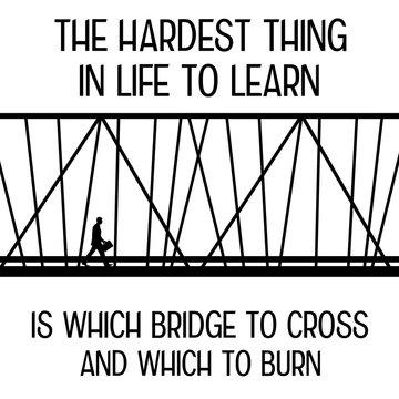 crossing the bridge life