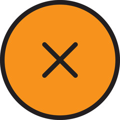 Fototapeta premium Icon Pack black & orange vector deisgn