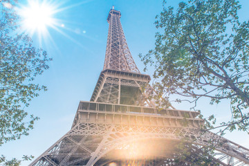 Eiffel tower in Paris, France tourism monument
