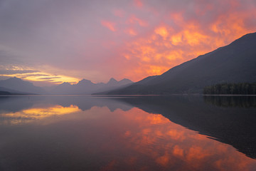 Sunrise over Lake McDonald