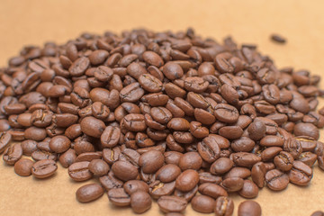 Roasted coffee beans background