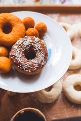 delicious donuts on the table