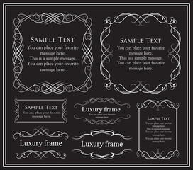 高級感のあるバロック調のフレーム	