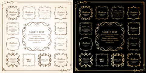高級感のあるバロック調のフレーム	