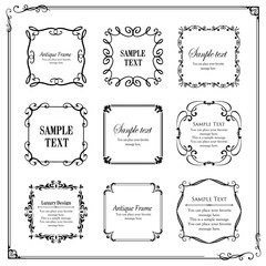 高級感のあるバロック調のフレーム	