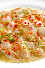 Ceviche, seafood dish, classic Peruvian cuisine