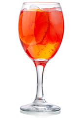 Aperol spritz glass, paths