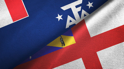 French Southern and Antarctic Lands and Herm two flags