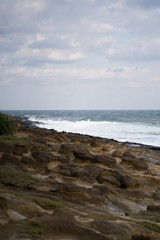Fototapeta na wymiar Waves by the coast