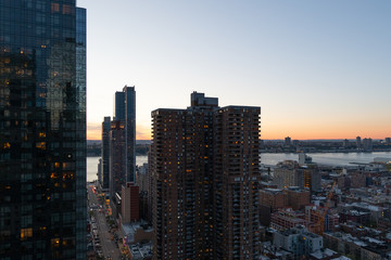 New York Sunset From Rooftop 3