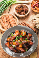 Braised Pork with Chestnuts,Chinese food