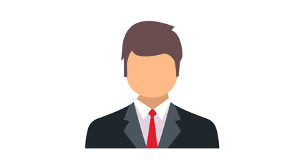  Businessman faceles profile