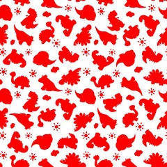 seamless pattern with flowers and hearts